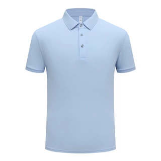 春夏休闲商务纯色POLO衫日常简约百搭T恤男贴身清爽舒适重磅短袖