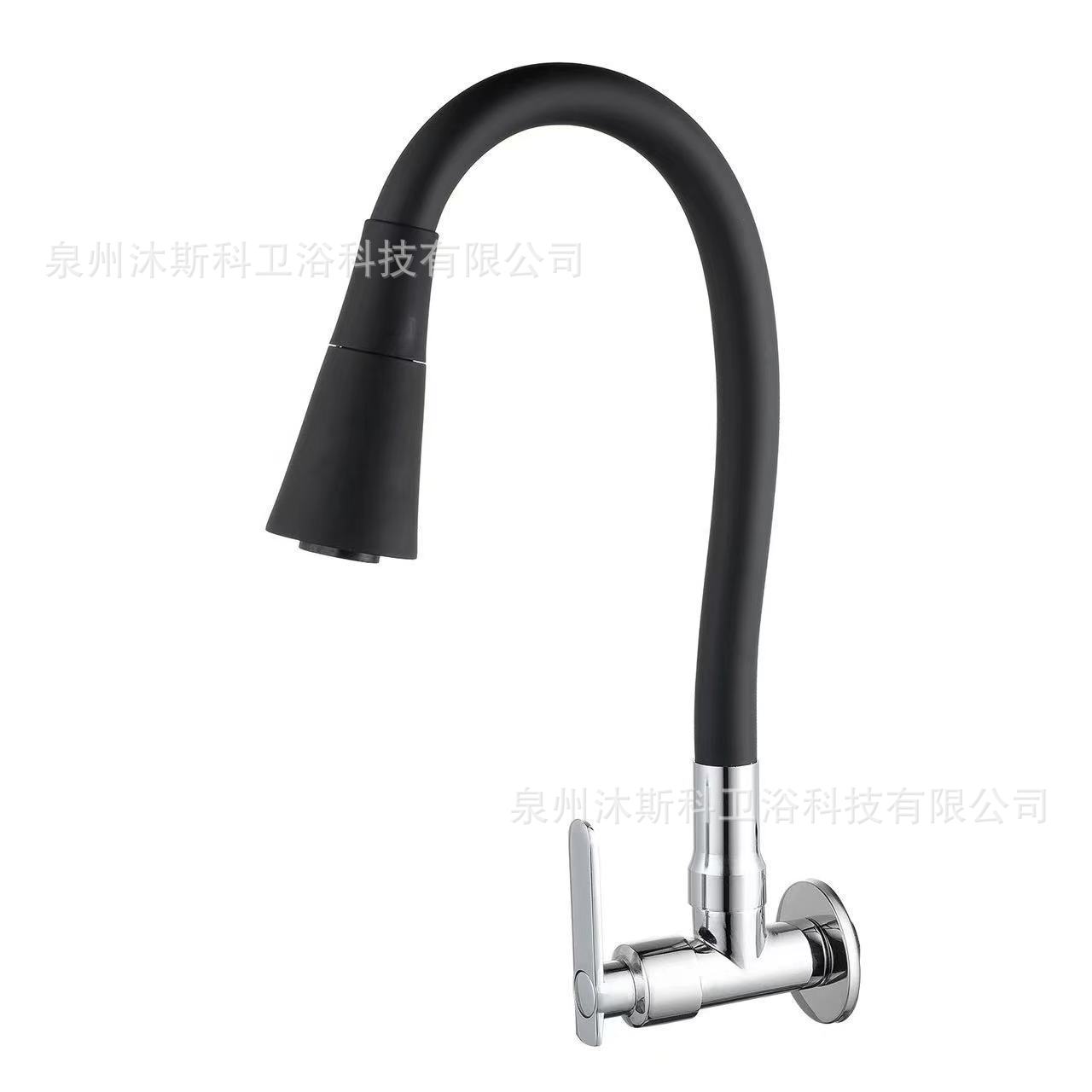 Grifo Monocomando Universal de Pared Acero Inoxidable para Cocina y Balcón