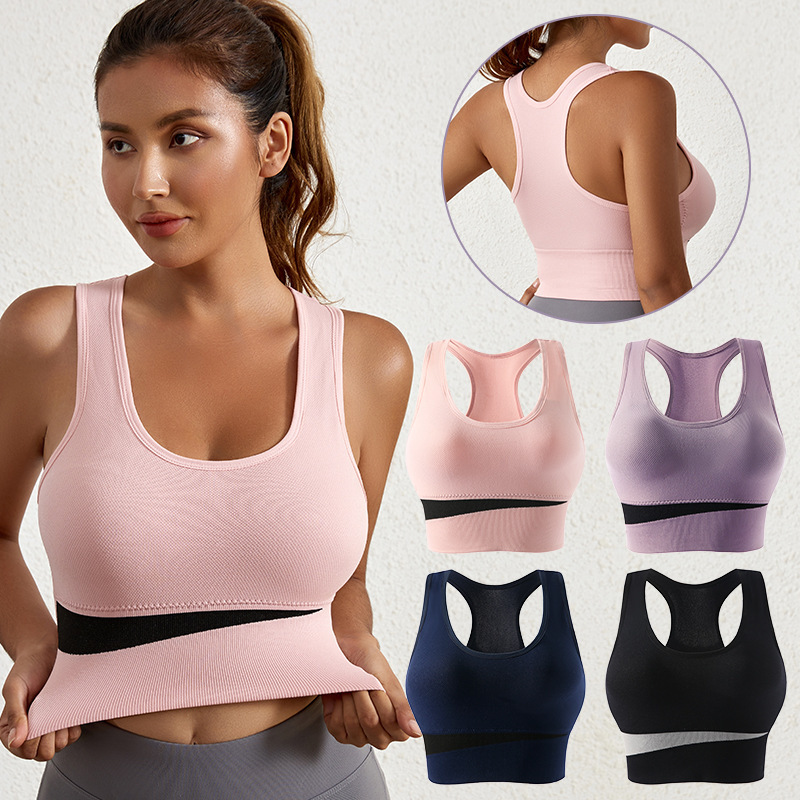 Sports Bra for Women with Big Breasts, Running, Shock-Proof Push-Up, Wire-Free Sports Bra, Large Size Fitness Yoga Vest Sports Bra for Women with Big Breasts, Running, Shock-Proof Push-Up, Wire-Free Sports Bra, Large Size Fitness Yoga Vest