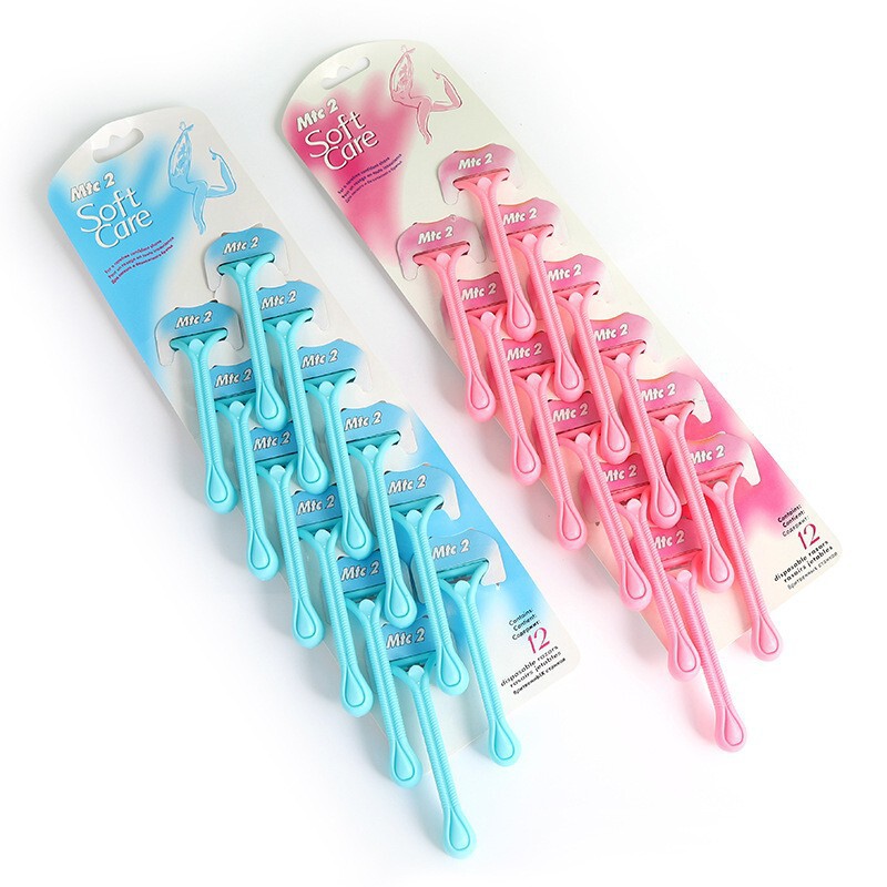 Wholesale Triangular Handle Two-Layer Stainless Steel Shaver Disposable Stainless Steel Manual Hair Removal Knife Armpit Hair Leg Shaving