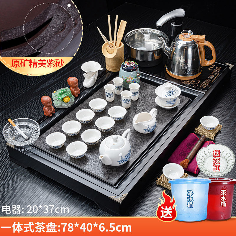 청화백자 + 명월도자기석(전자동배럴배송)☆