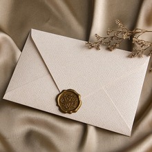 麻布信封信纸套装复古加厚情书浪漫表白感手写信情侣生日贺卡
