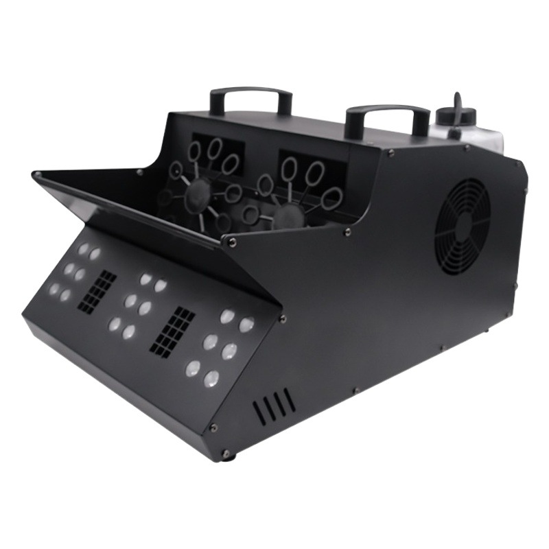 Wenjing llevó la burbuja de humo todo en una boda máquina de burbujas de humo de doble rueda Barra de rendimiento de la boda accesorios de ambiente equipo