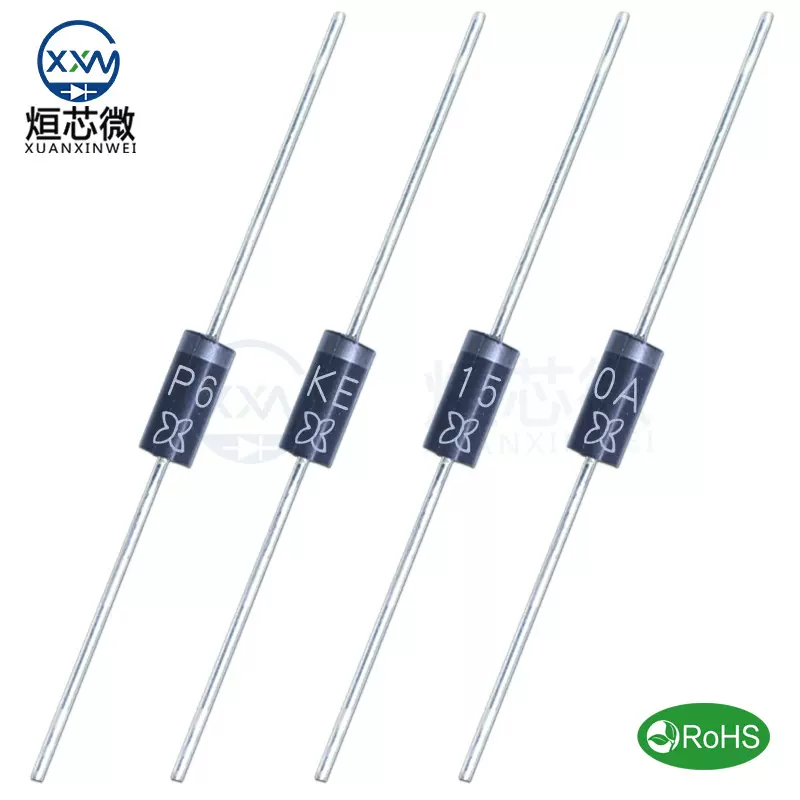 工厂直营 P6KE150A DO-15 单向150V 600W DO-201AD封装 TVS二极管