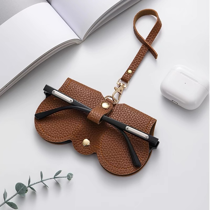 Bolsa de almacenamiento de gafas portátil para gafas de sol para mujer, funda protectora, estuche para gafas de tinta, estuche para gafas de miopía anticompresión, estuche para ojos