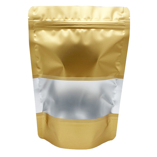 Manufacturer supplies frosted colored aluminum foil window-sealing self-standing bags tea and cereal packaging bags dried fruit food bags