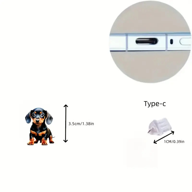 Nuevo acrílico plano transfronterizo 2D dibujos animados acrílico enchufe de polvo para teléfonos móviles