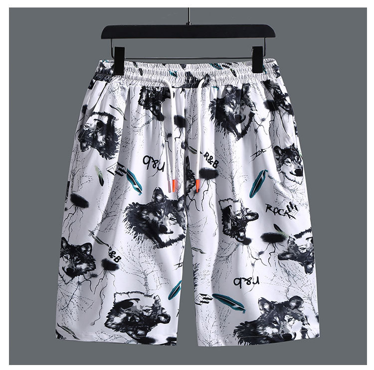 2026 Extra Large Men's Summer Elastic Loose Casual Shorts, Plus Size Quick-dry Sports Shorts_viptrois.com