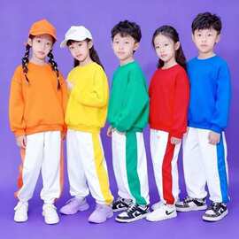 儿童糖果啦啦队卫衣演出服班服小学生套装服装运动会幼儿园表演服