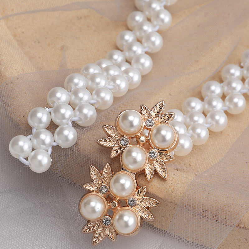 Korean New Pearls Round Waist Chain display picture 6