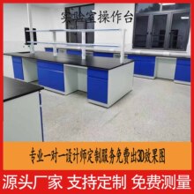 实验室工作台钢木实验台全钢边台实验室通风柜钢木水槽全木中央台