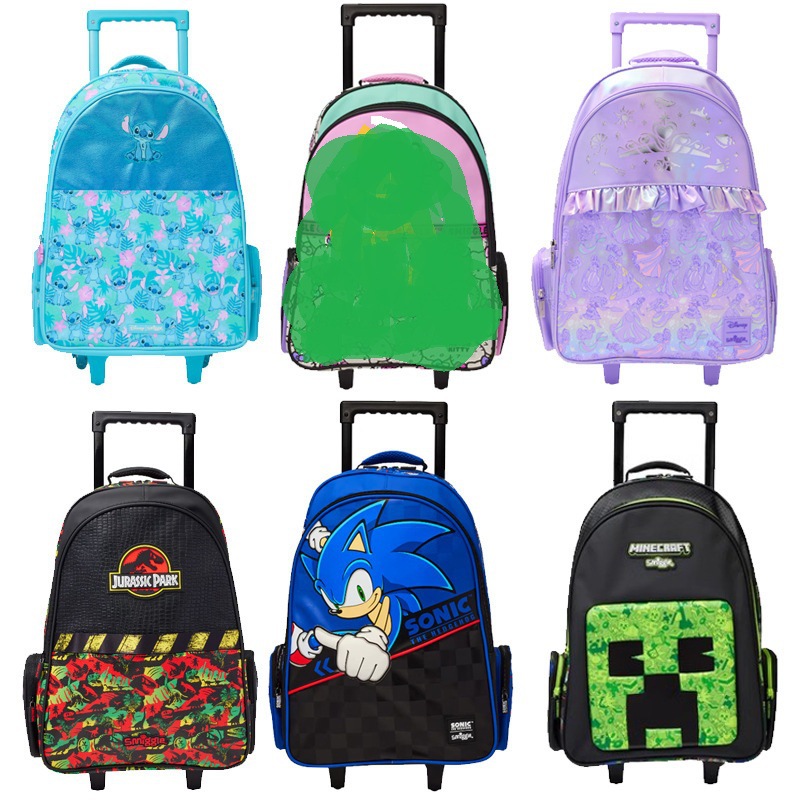 Mochila de tirón australiana de dibujos animados de gran capacidad, mochila de hombro para estudiantes de primaria y secundaria