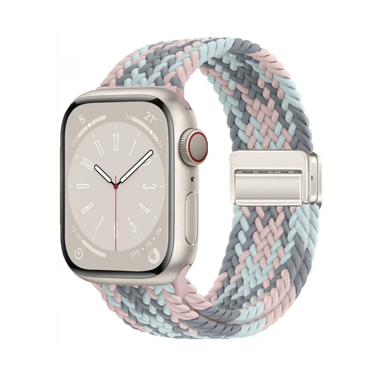 Соответствует Applewatchs9876 Apple магнитный браслет часов, магнитная пряжка Apple плетёная петля интегрированный ремешок для часов