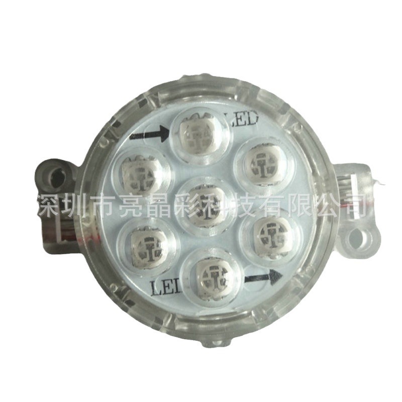 Fuente de luz puntual a todo color de 5CM Control externo DMX512 píxeles Marquesina RGB iluminación exterior contorno de edificio decoración de borde