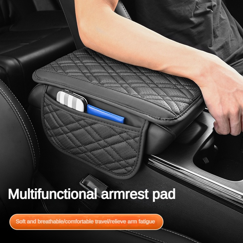 Car Armrest Box Mat, Universal for All Seasons, In-Car Central Elbow Rest, Armrest Pad, Car Storage Bag, Multi-Functional Supplies