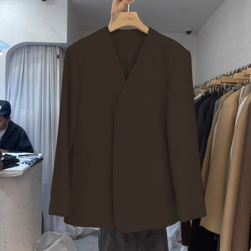 Autumn spring design fashionable elegant classic suit jacket