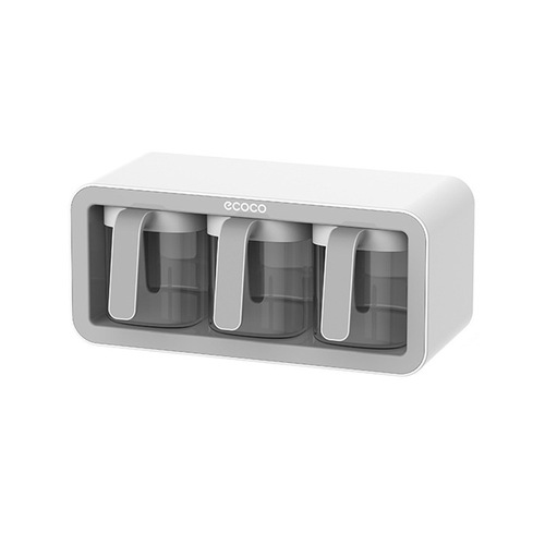 Seasoning box kitchen supplies integrated multi-compartment storage salt and MSG bottle salt jar jar household seasoning jar combination set