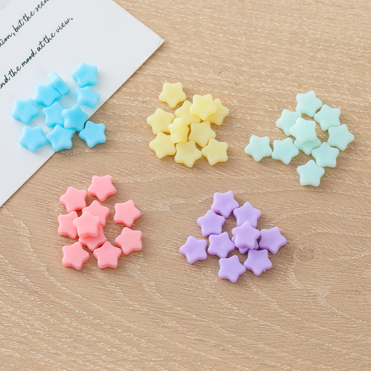 厂家直销仿真星星糖果配件PVC五角星糖果食玩DIY超轻粘土奶油胶