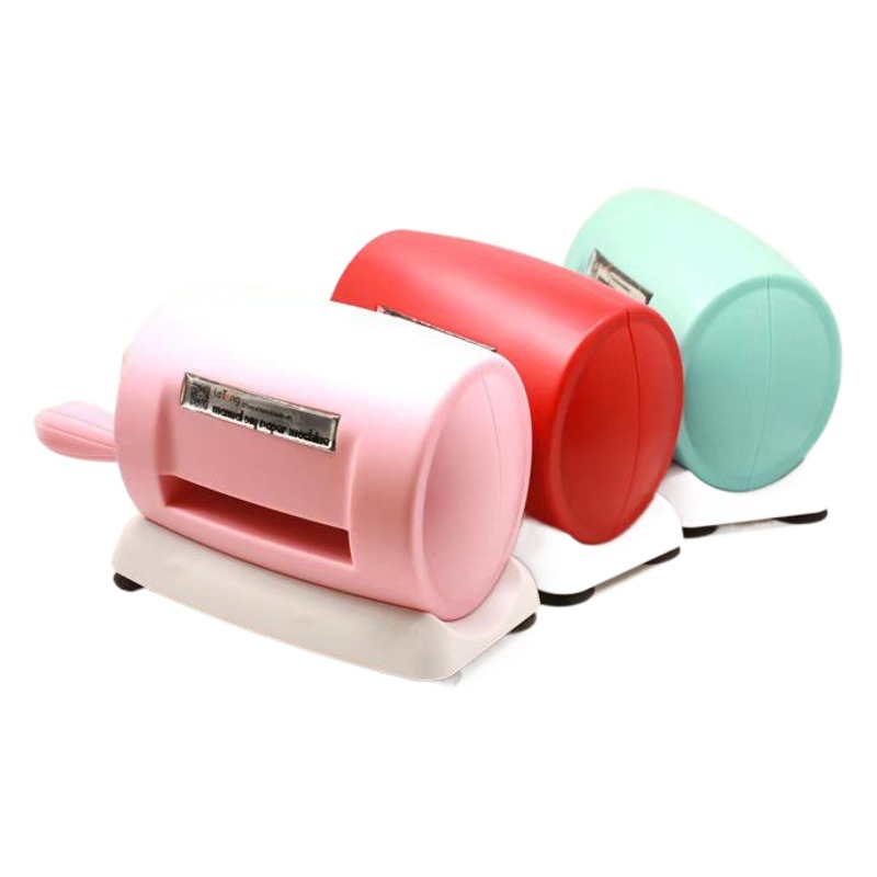 Rojo creativo manivela DIY máquina de moleteado cuchillo molde máquina de corte de mano manivela bricolaje máquina de papel fábrica al por mayor