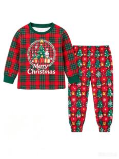 (Cross-border trading), Christmas pijama, children's demi-season long-sleeve, halloween, 3D digital printing service, classic length