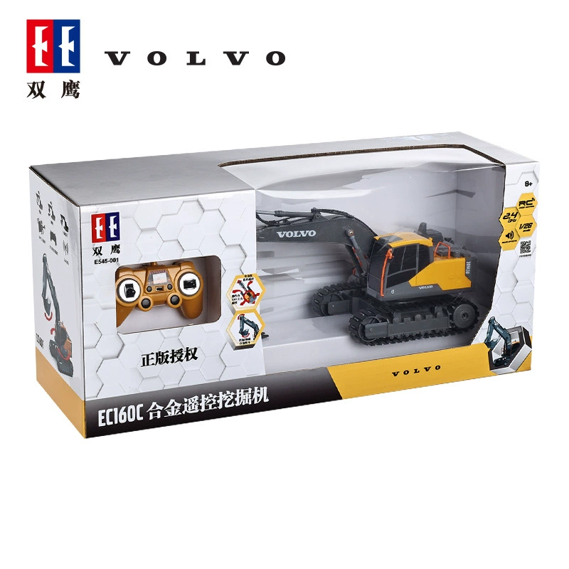 Электрический экскаватор, игрушечная машина для мальчиков, Volvo, дистанционное управление