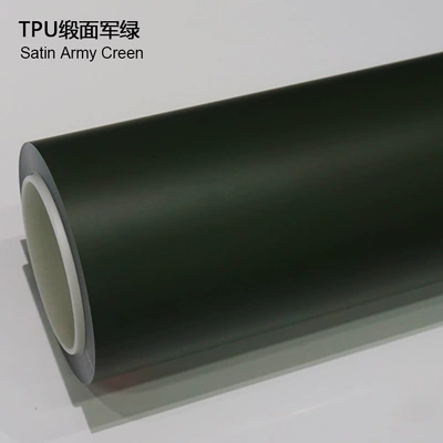 Auto Color Change Film – Wrap High Stain Resistance Self-Healing - tpu-satin-military-green-1524m15m