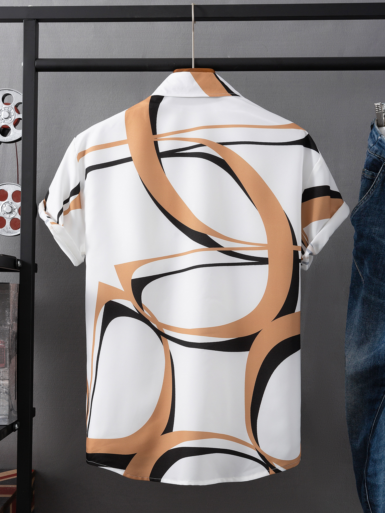 2024 New Men's Fashion Casual Digital Printed Shirt_voghion.com