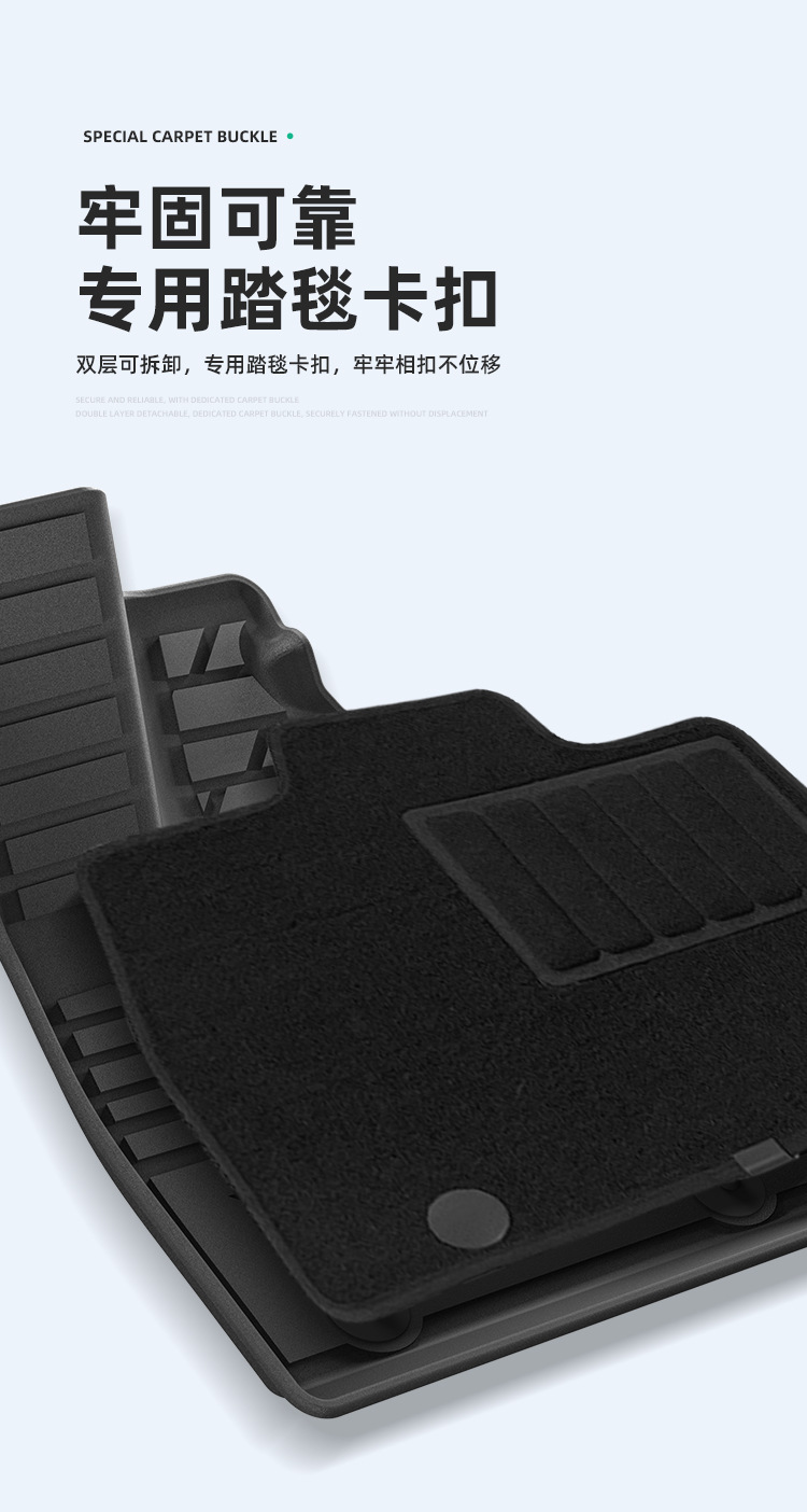 Suitable for 25 Denza N9 Car Floor Mats, All-Weather Tpe Floor Mats, Trunk Mats, Environmentally Friendly Seat Back Cushions