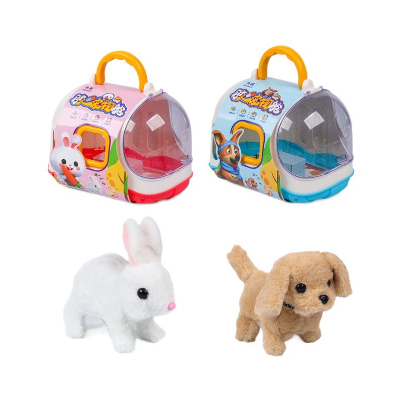 Nuevo juguete de peluche, conejo eléctrico, perrito de simulación, se irá, se llamará, asentirá, sacudirá la cola, juguetes para niños al por mayor