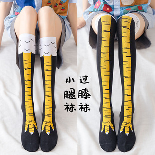 Spring and Autumn Chicken Foot Socks Funny Internet Popular Chicken Leg Socks Summer Thin Chicken Foot Socks Women's Fitness Sports Thin Leg Stockings