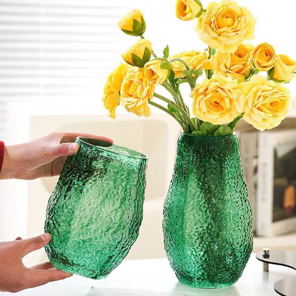 Modern Northern European style simple glass vase transparent water…