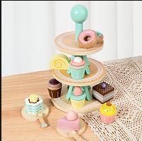 スイートガールままごと誕生日ケーキアフタヌーンティーデザートチーズ456シミュレーションギフトかわいいMM|undefined