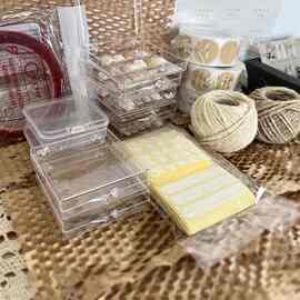 穿戴甲亚克力盒子 免剪打包材料双面胶条