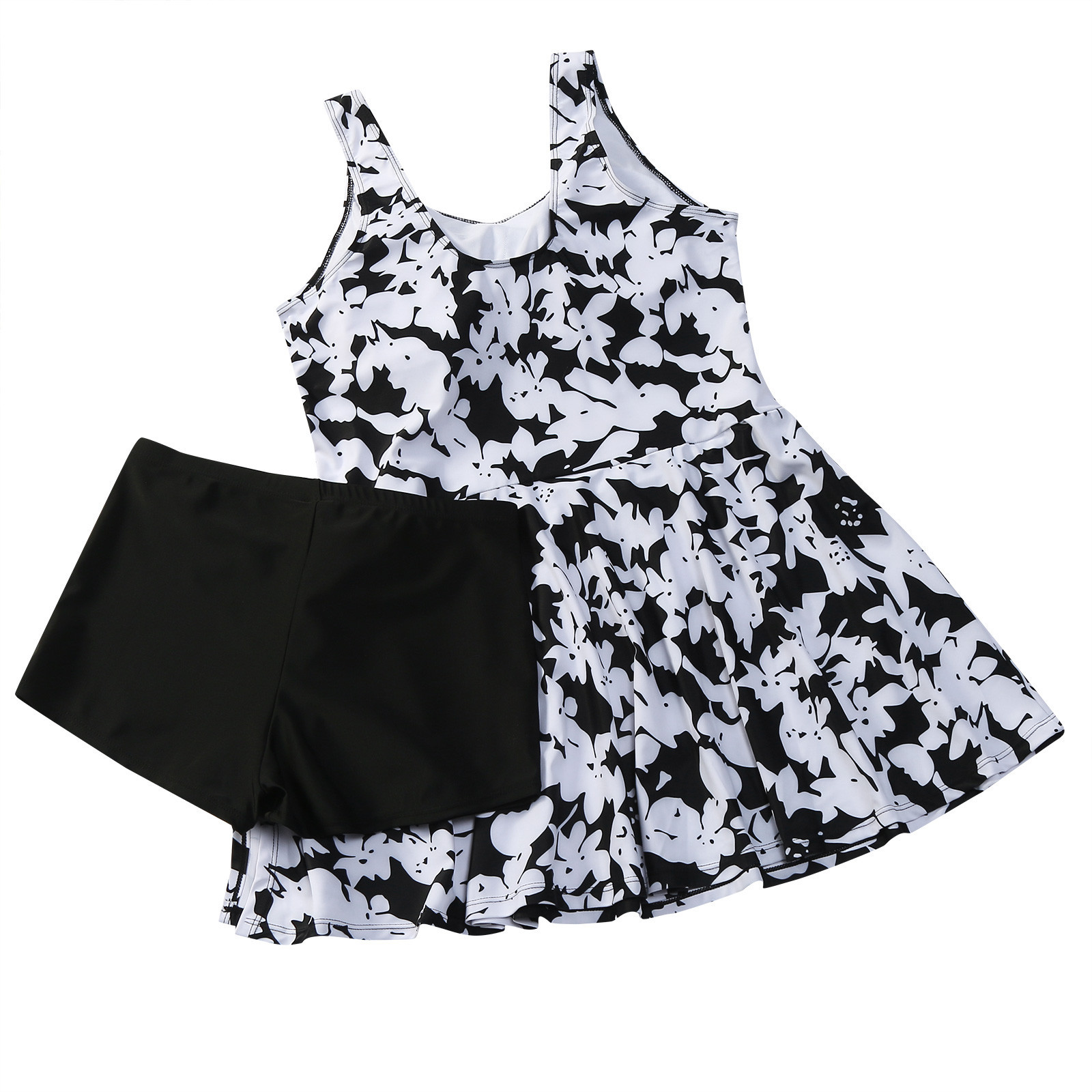 Women's extra size printed Bikini two-piece beach suit padded swimsuit_voghion.com