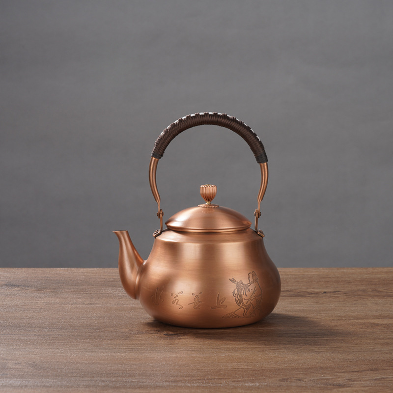 Copper Kettle Kettle handmade teapot pure copper kettle kung fu tea set coffee pot 1500ml factory outlet Copper Kettle Kettle handmade teapot pure copper kettle kung fu tea set coffee pot 1500ml factory outlet