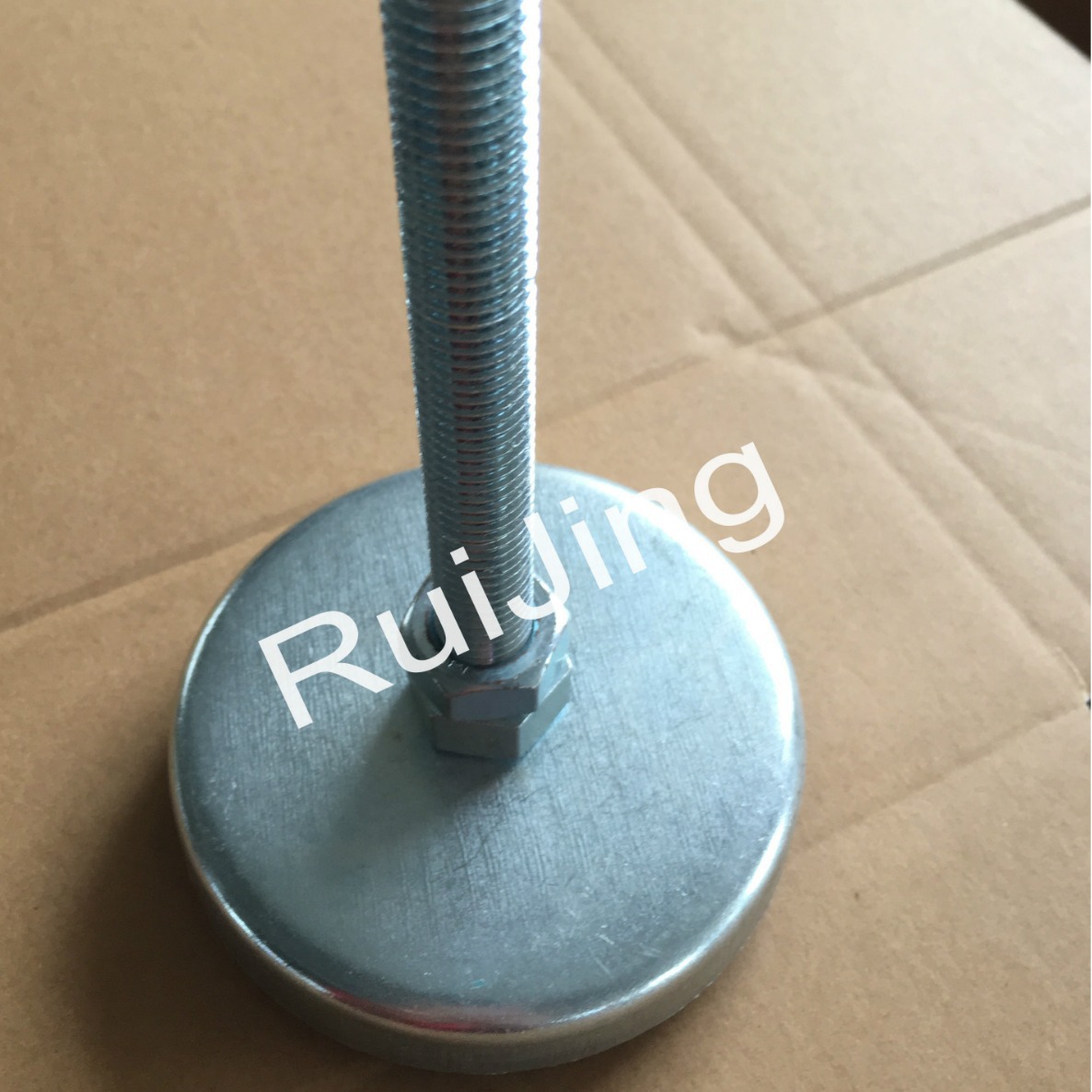 厂家供应调整脚橡胶避震脚螺杆上下调节表面镀锌4.8强度等级可选