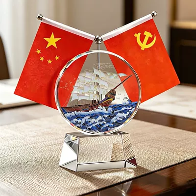Car ornaments Desk Decoration, Brings Success, Attracts Wealth - small-size-sunflower-10cm-774cm-base-small-flag-smooth-sailing