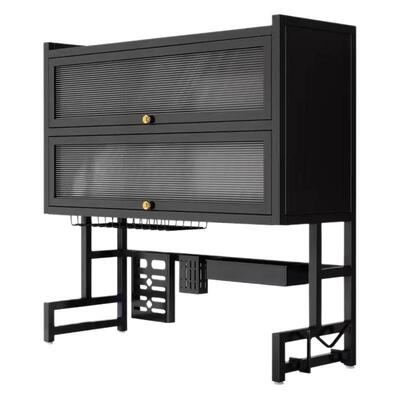 双层厨房水槽置物架洗碗槽水池台面防尘碗柜收纳餐具储物沥水架