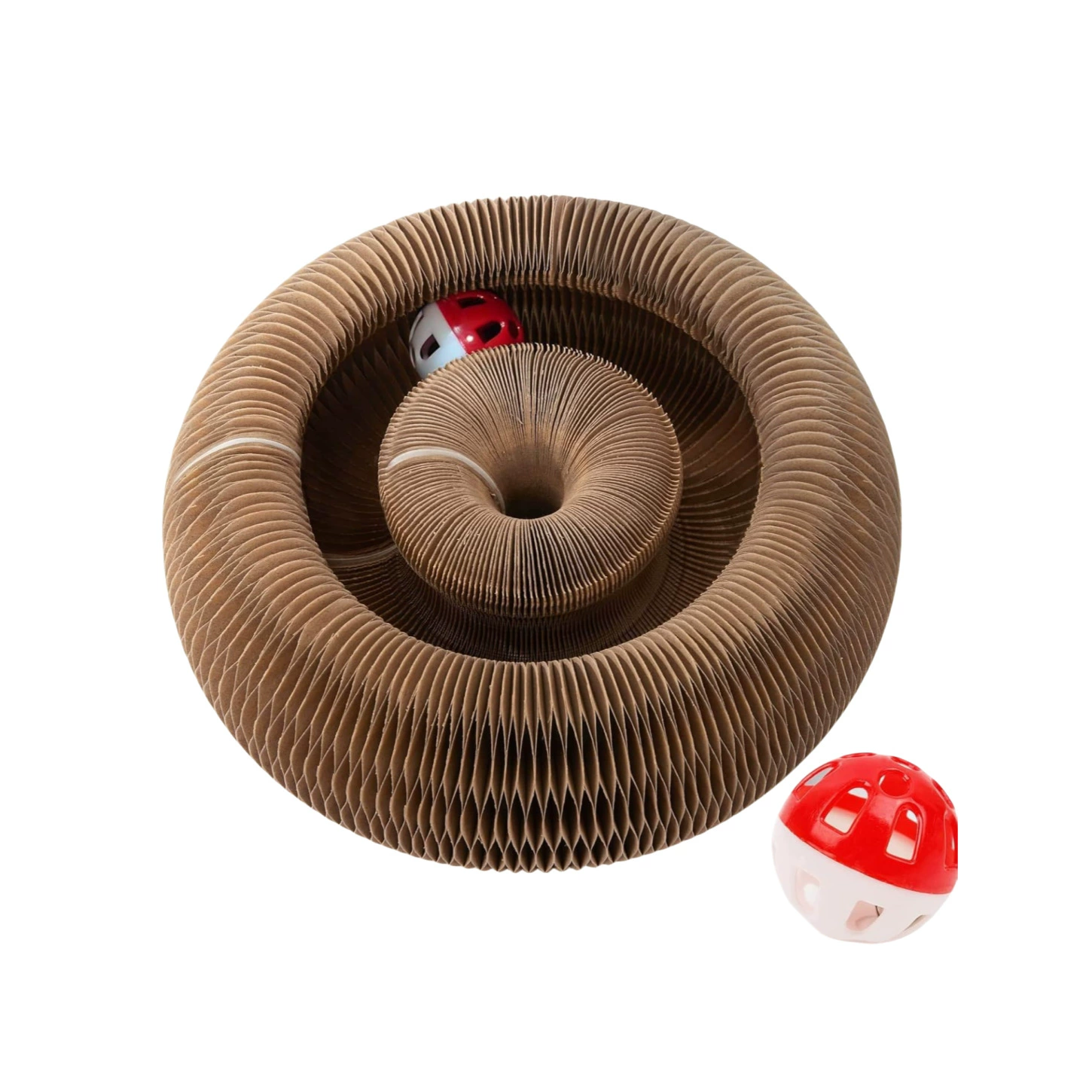 魔术风琴猫抓板猫玩具自嗨解闷带铃铛瓦楞纸耐抓可折叠变换猫玩具