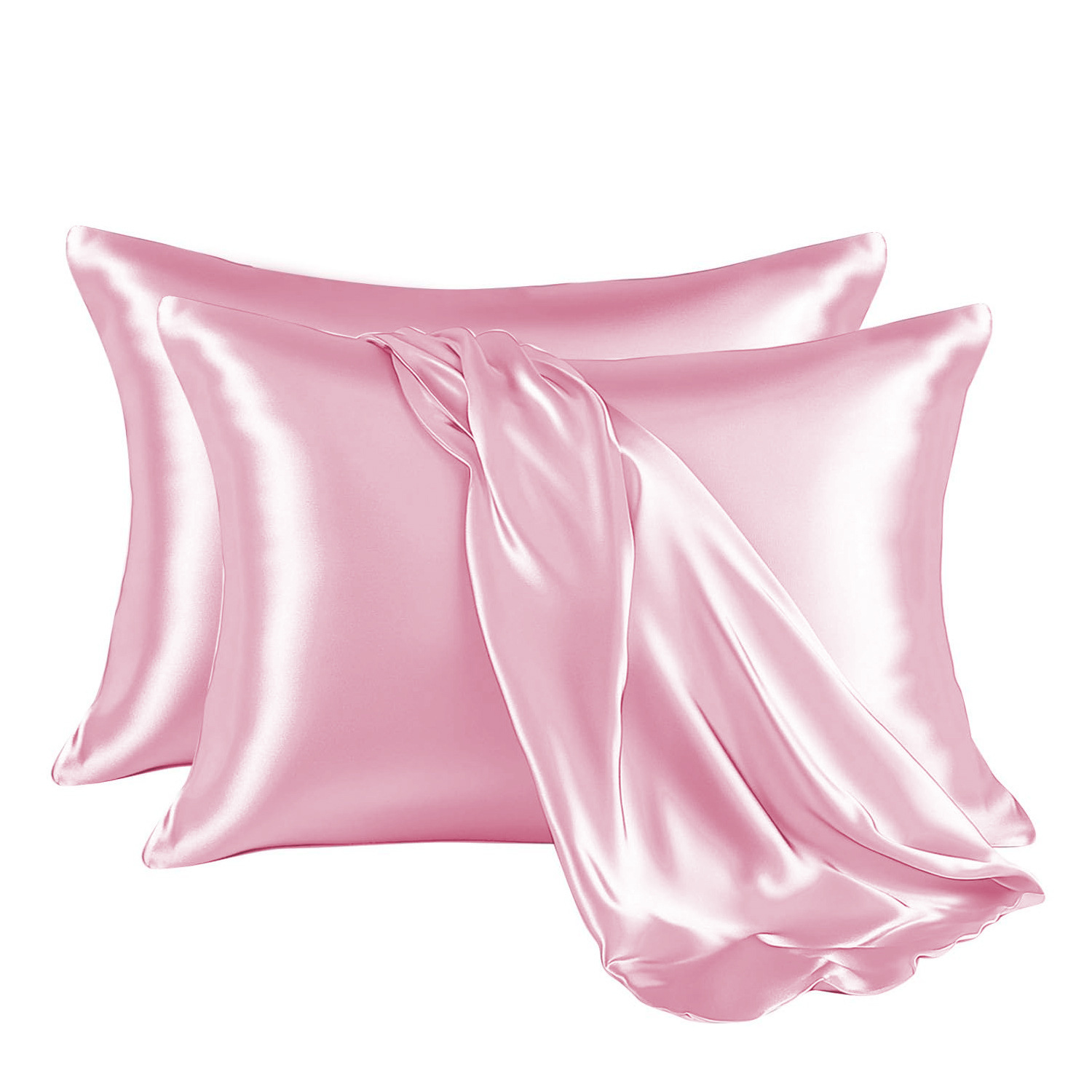 Simulación transfronteriza seda seda seda sobre de almohada de comercio exterior fábrica directa venta al por mayor almohada de color sólido + impresión.