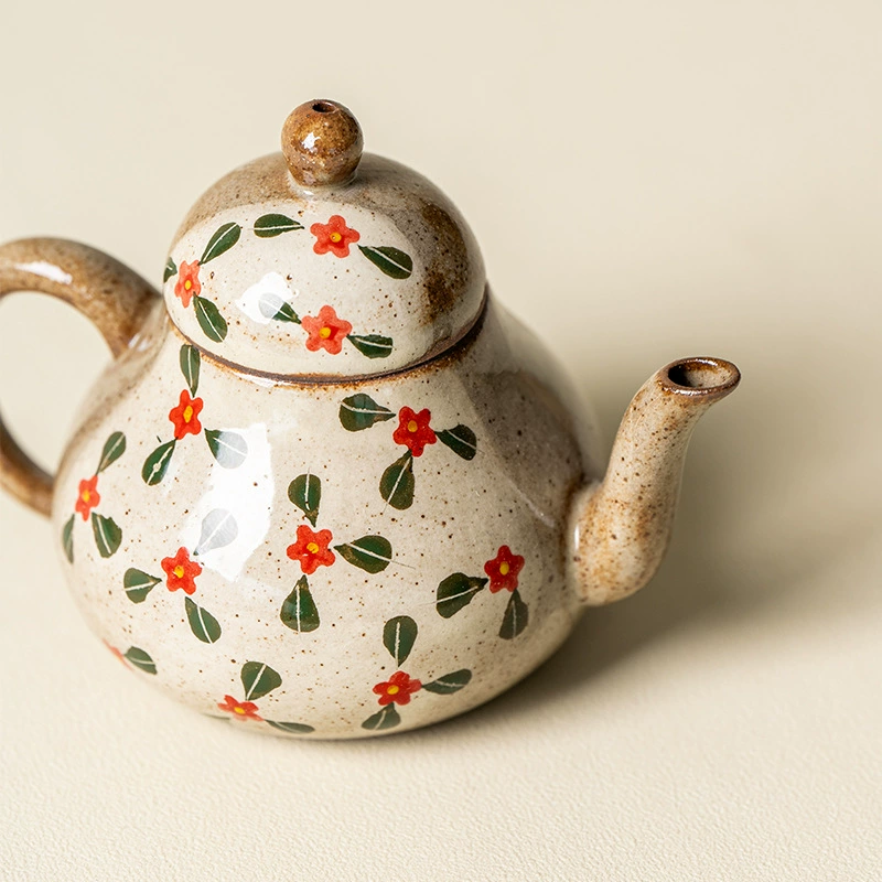 Natural ore, clay, flavored tea, ceramic teapot, tea set, hand painting