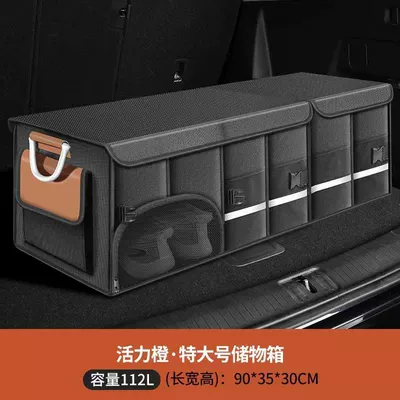 Car storage bag/box | Box Car Supplies Trunk - vibrant-orange-extra-large-112l