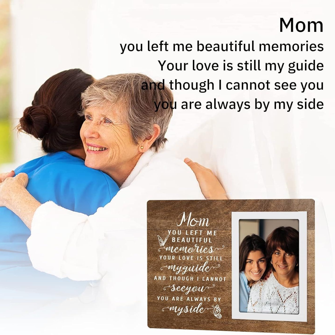 Decoración de pared de madera colgante creativo copywriting marco conmemorativo de fotos