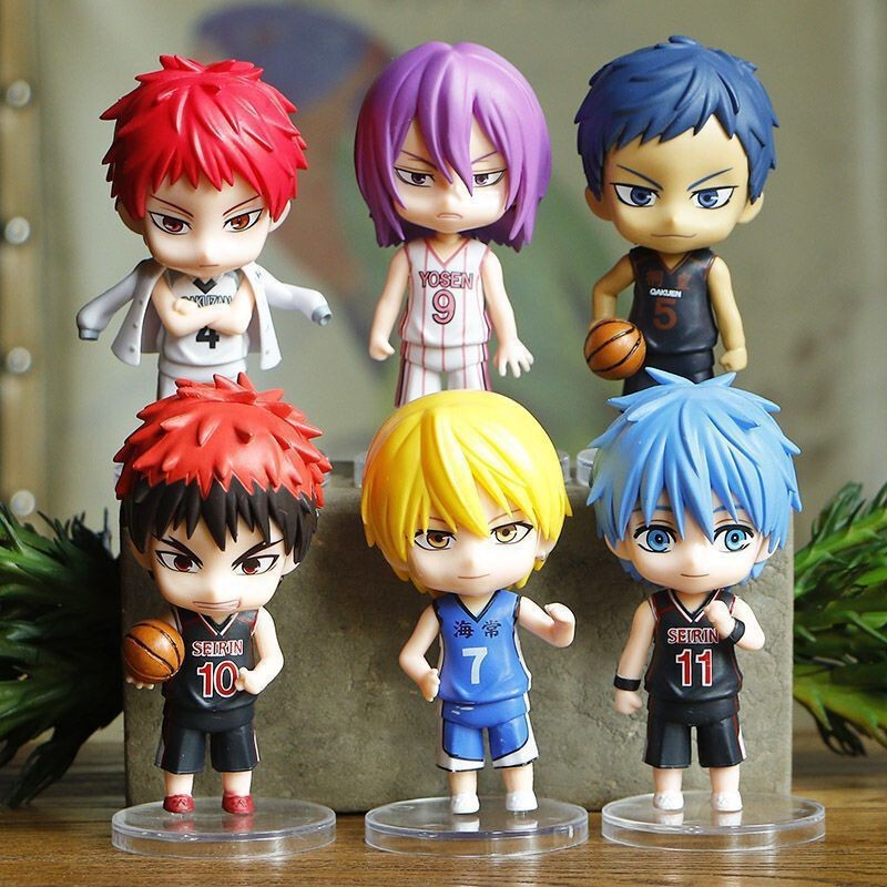 Q Version Kuroko's Basketball Office Figure Kuroko's Fire God Green Room Yellow Sea Green Peak Purple Original Red Model Ornaments