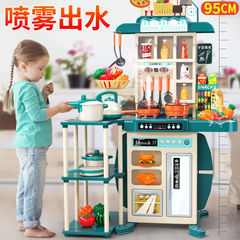 子供の家の区域の材料は幼稚園の小さいクラスの自作の区角の小さい台所の役を配置してままごとのおもちゃを演じます。