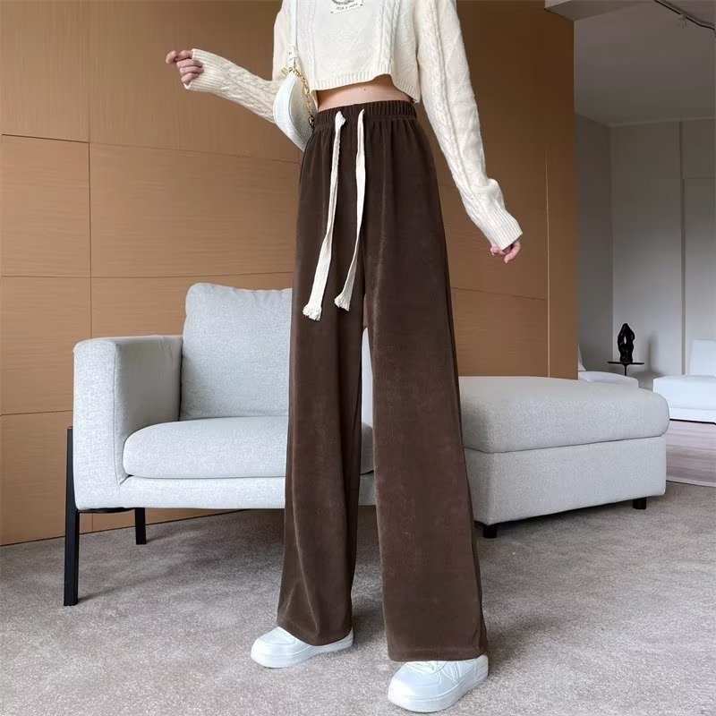 2025 nuevo estilo de moda casual pantalones de mujer de otoño japonés pantalones relajados pantalones casuales rectos