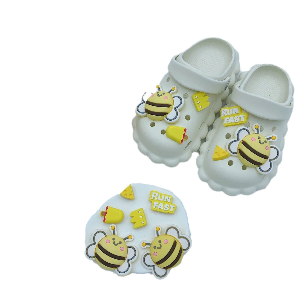 Shoes, cartoon accessory, removable shoelaces