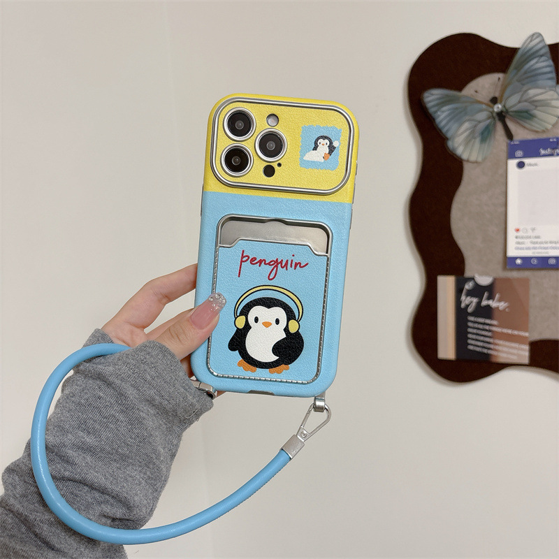 Ventana grande de dibujos animados oso West Highland Apto Apple 15/16 Paquete de tarjetas creativas 14promax lindo 14 femenino 13p