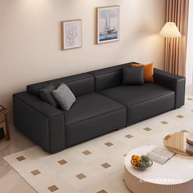 Sofá de piel de gato nuevo apartamento de sala de estar 2026 noble de alta calidad hogar rural oficina sin lavado moderna y simple