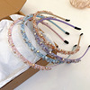 Fresh crystal, fashionable headband, advanced hair accessory, light luxury style, simple and elegant design, high-quality style, wholesale